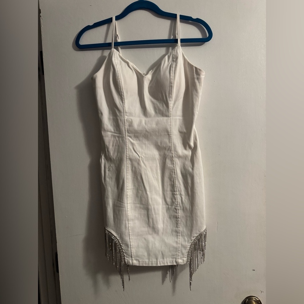 White bling dress